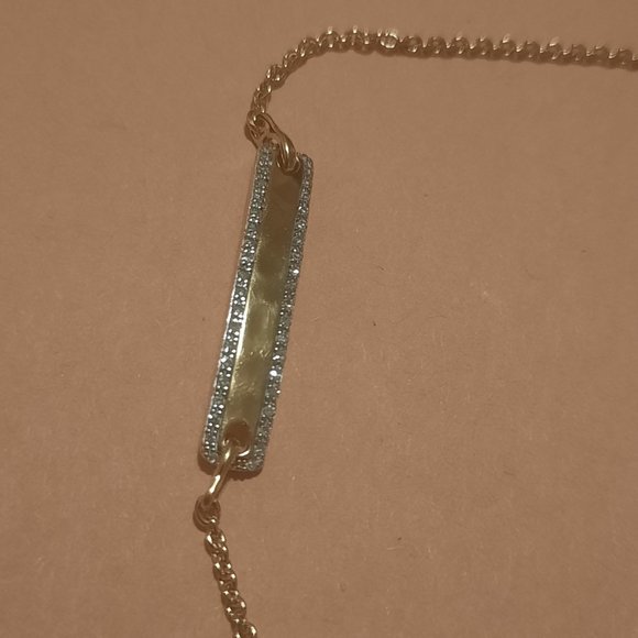 Monica Vinader Havana Bar Diamond Friendship Bracelet - Yellow gold vermeil - Picture 4 of 8